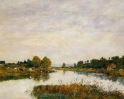 尤金 布丹 : The Still River at Deauville